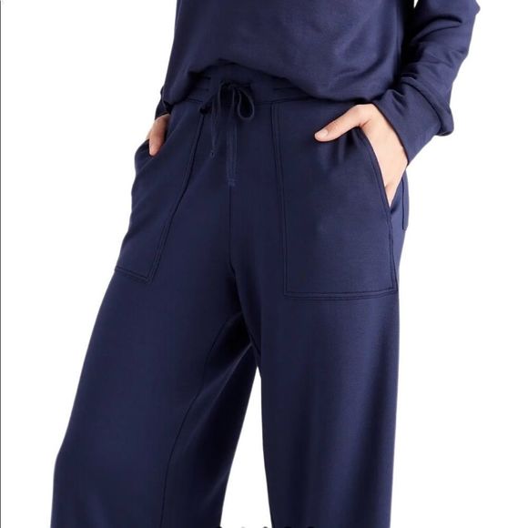 QUINCE Supersoft Fleece Wide Leg Pants - Picture 4 of 9